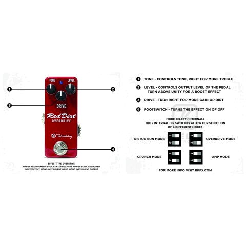 Red Dirt Mini Keeley Overdrive